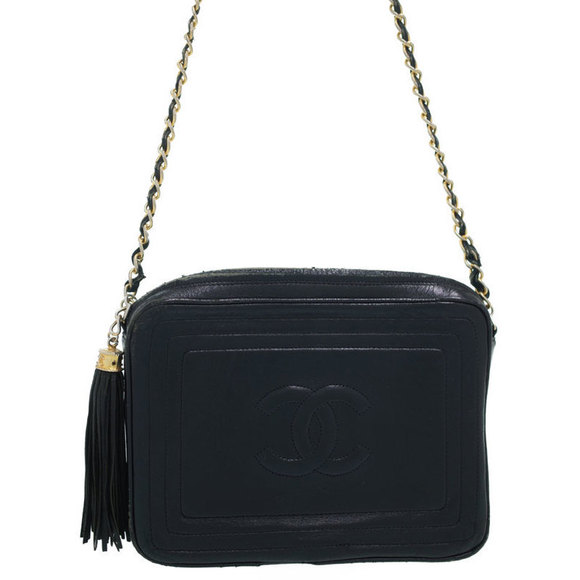 Chanel Coco Mark Chain Shoulder Bag Black - Picture 1 of 9